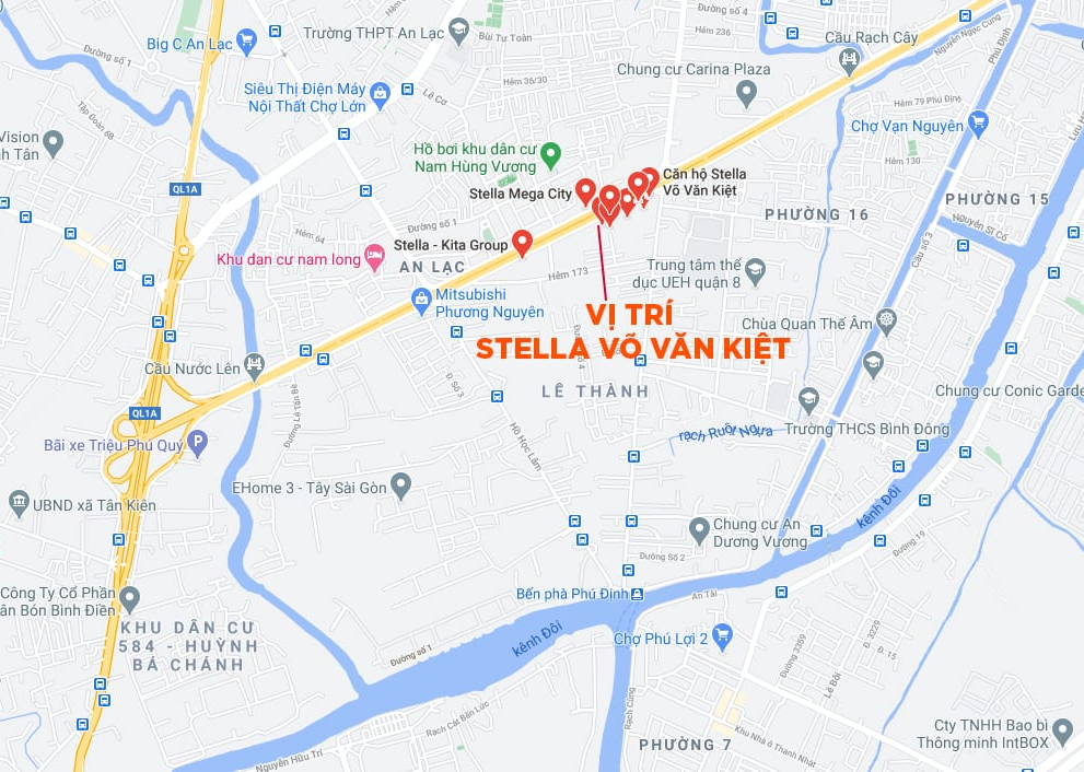 vị trí dự án Kita  - Metropolis Võ Văn Kiệt